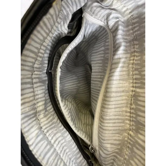 Vintage Women's Matte Black Mini Floral Backpack SKU 6117 - Picture 5 of 8